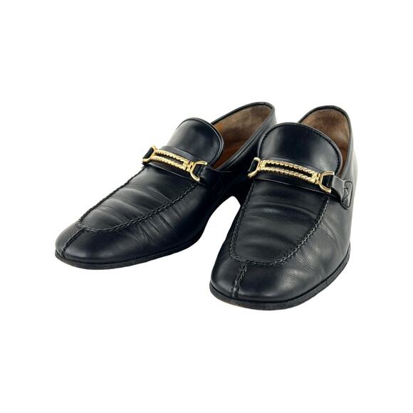 Gucci Vintage Men’s Leather Loafers - Picture 1 of 9